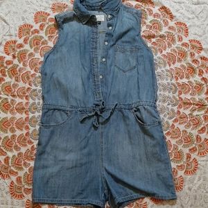 Denim romper